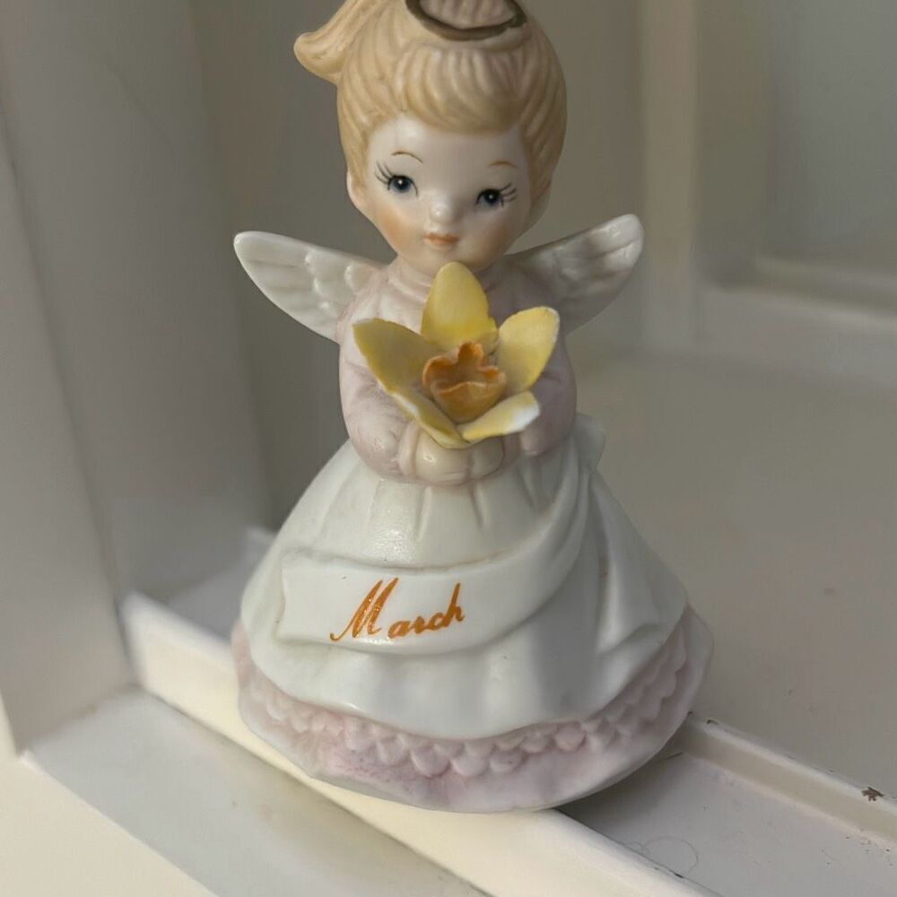 LEFTON Vintage March Birthday Angel